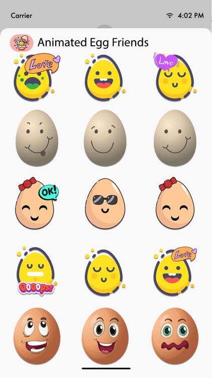 Animated Egg Friends