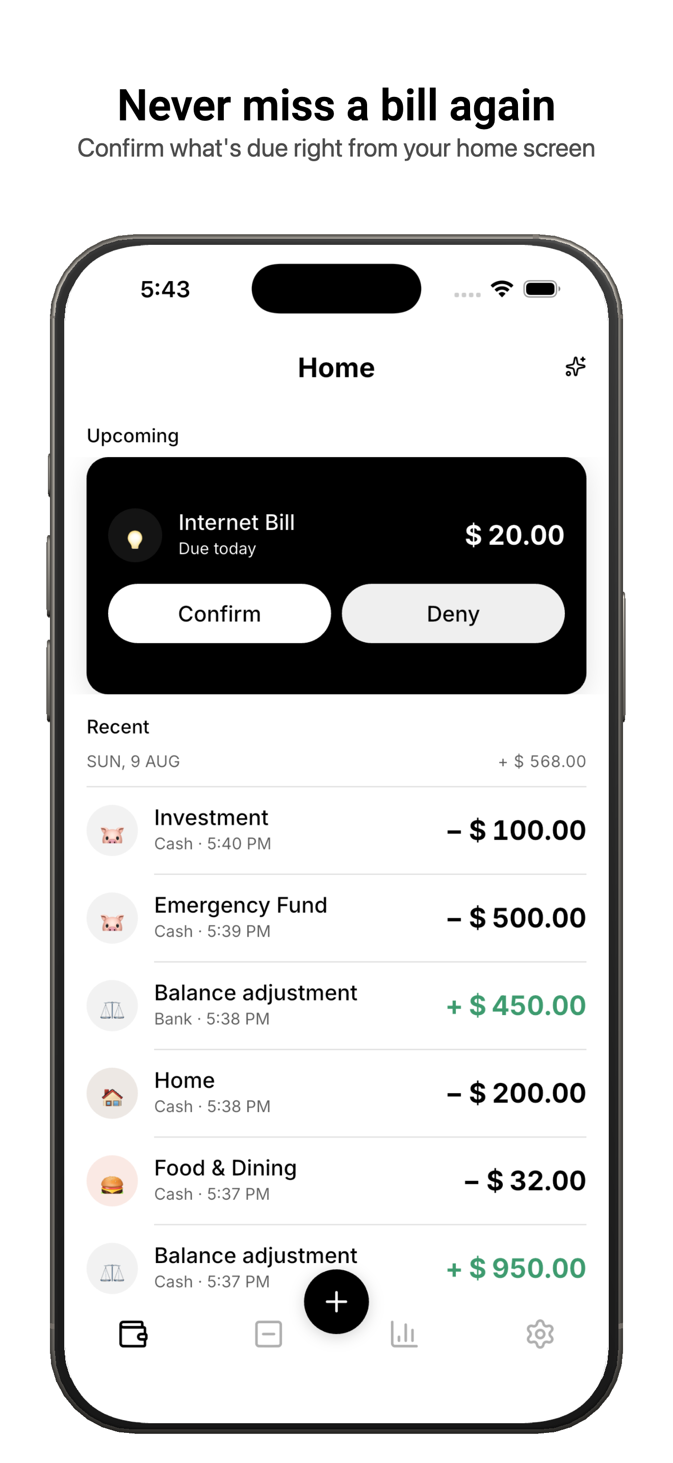 Saldo - Personal Finance screenshot 2