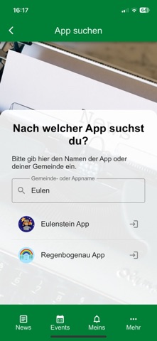 MeinDorfNet App screenshot