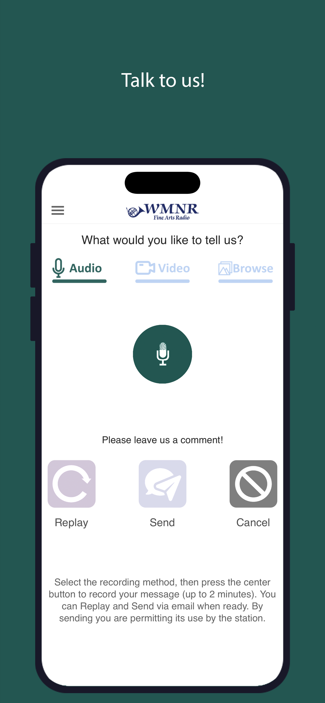 WMNR Fine Arts Radio App screenshot 5
