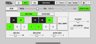 MIDIx - Physics MIDI Generator iPhone screenshot