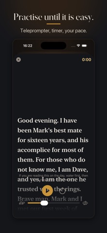 Best Man Speech: Gentry iPhone screenshot