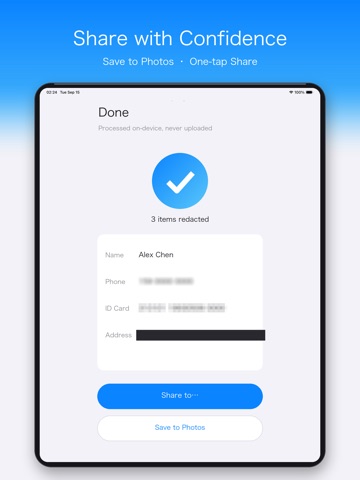 BlurBefore - Redact & Pixelate iPad screenshot
