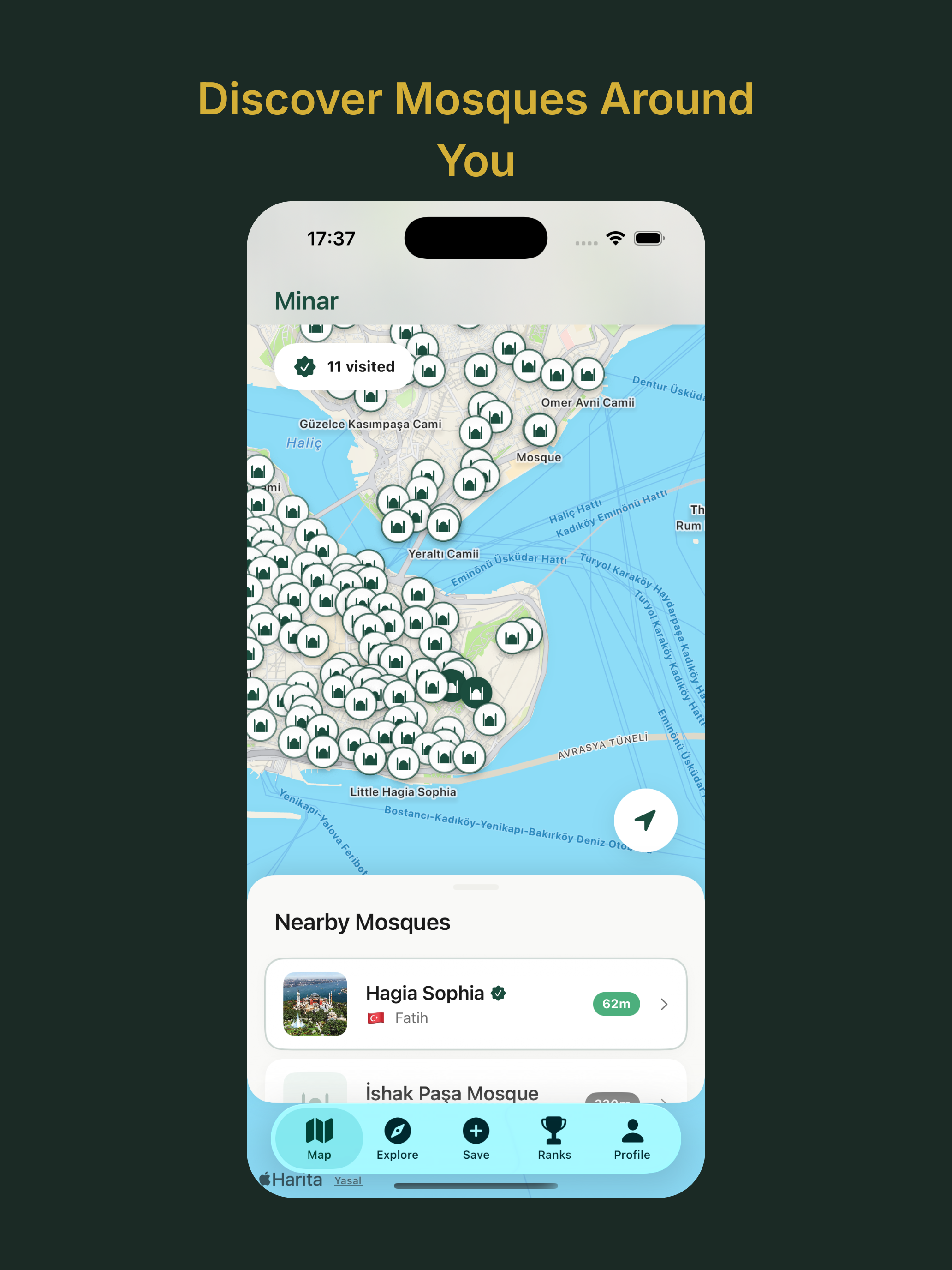 Minar: Mosque Journey Tracker