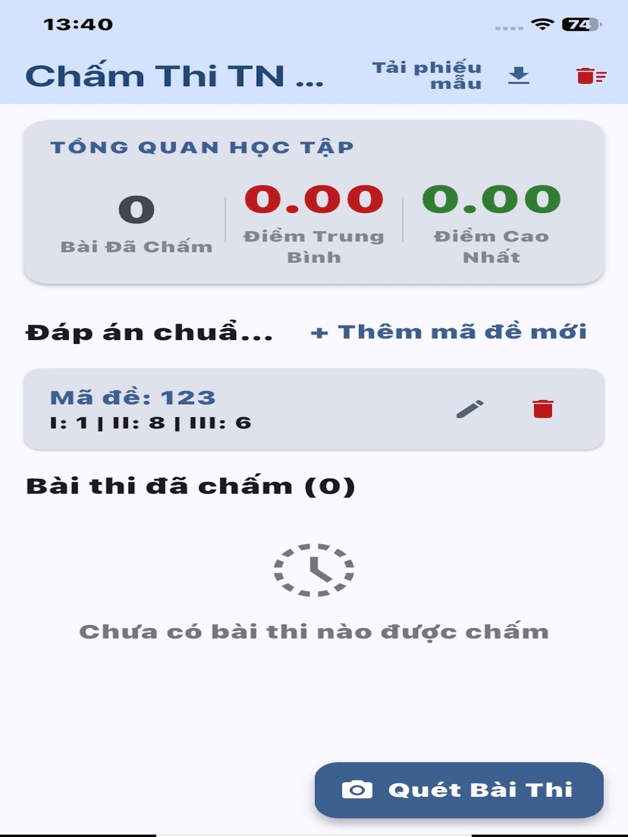 Chấm thi Trắc nghiệm 2026 pro screenshot 9