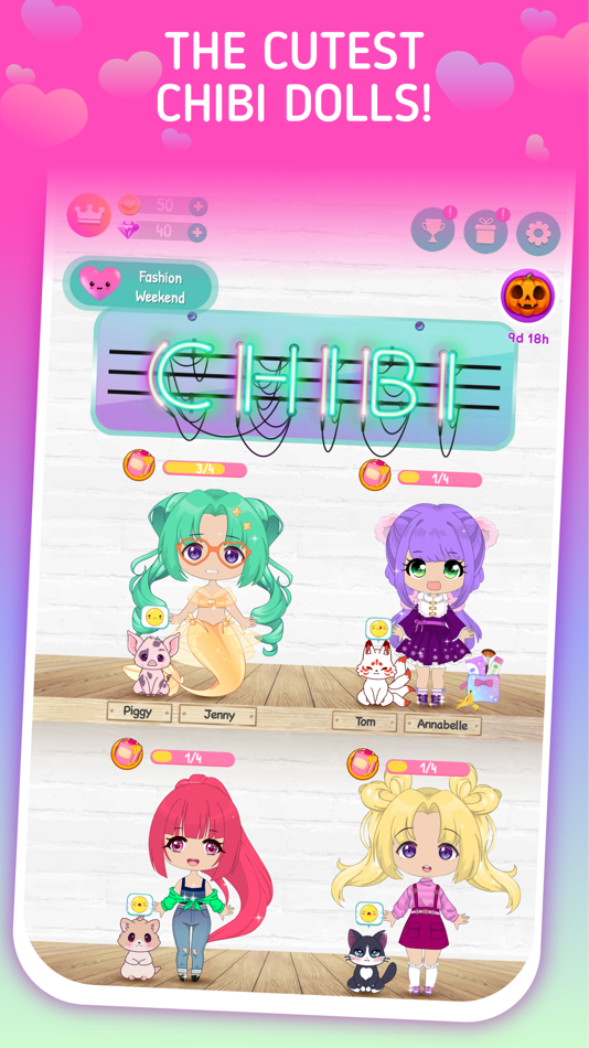 #1. Chibi Doll Maker Dress Up Game (iOS) 由: TOPHOPSTUDIO LTD