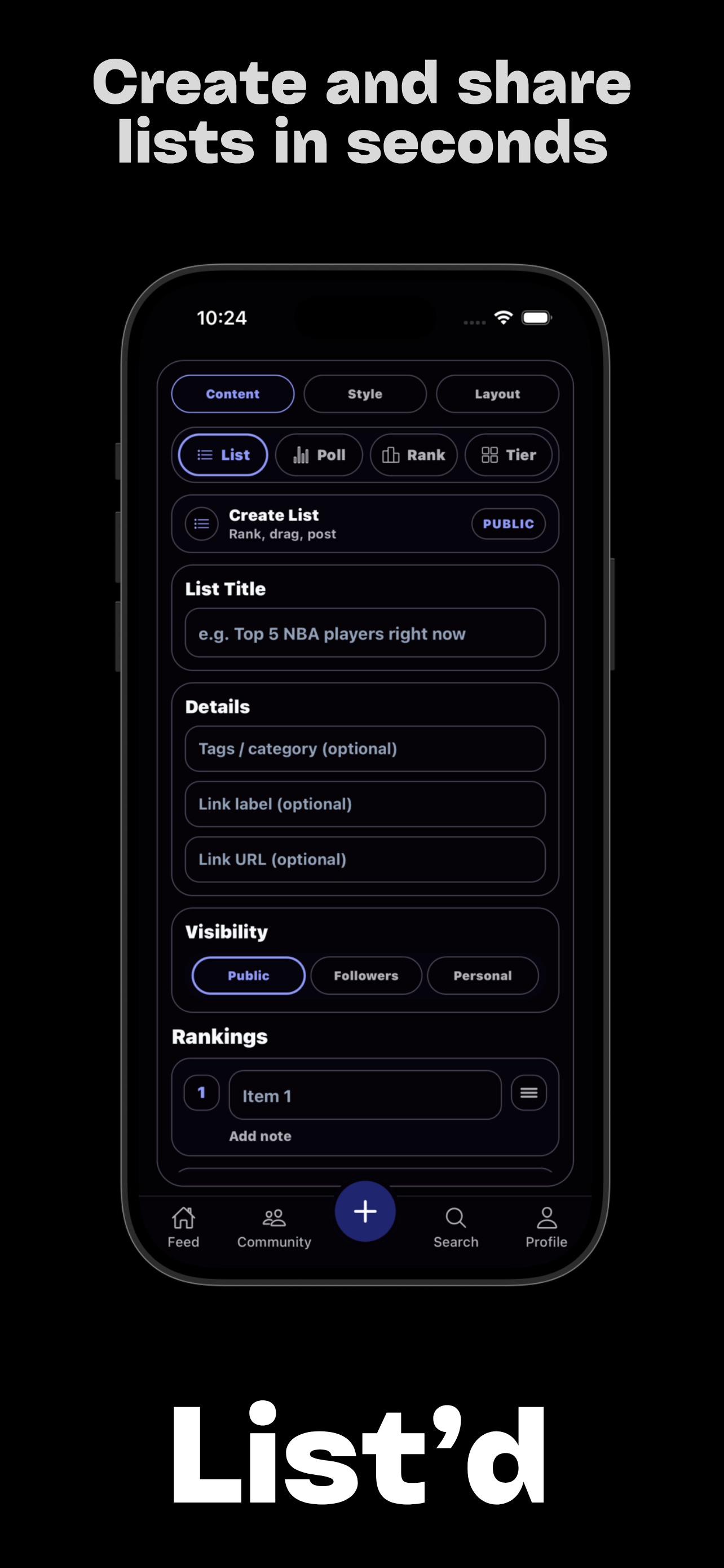 List'd screenshot 4