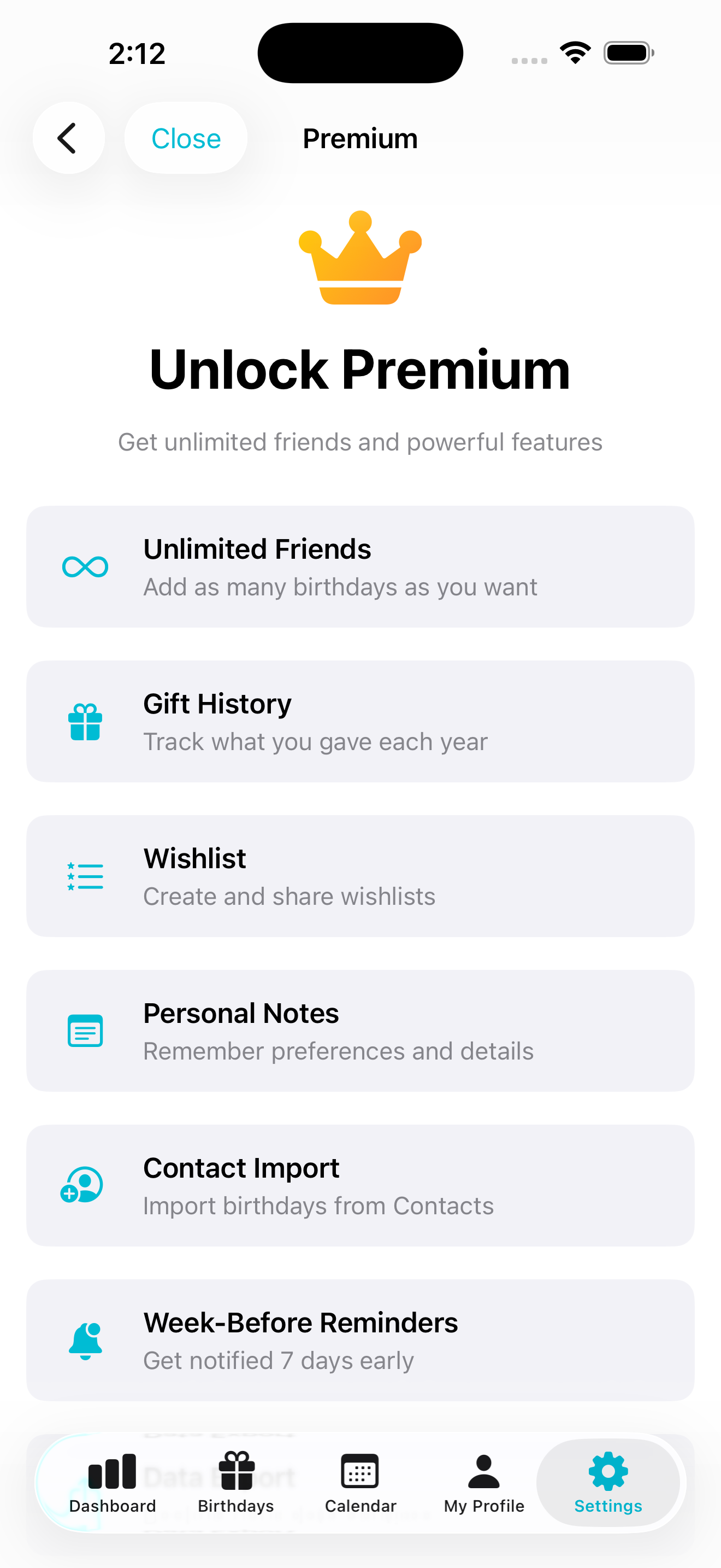 BirthdayBuddy App