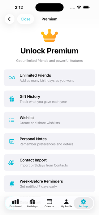 BirthdayBuddy App Screenshot 6 of 6