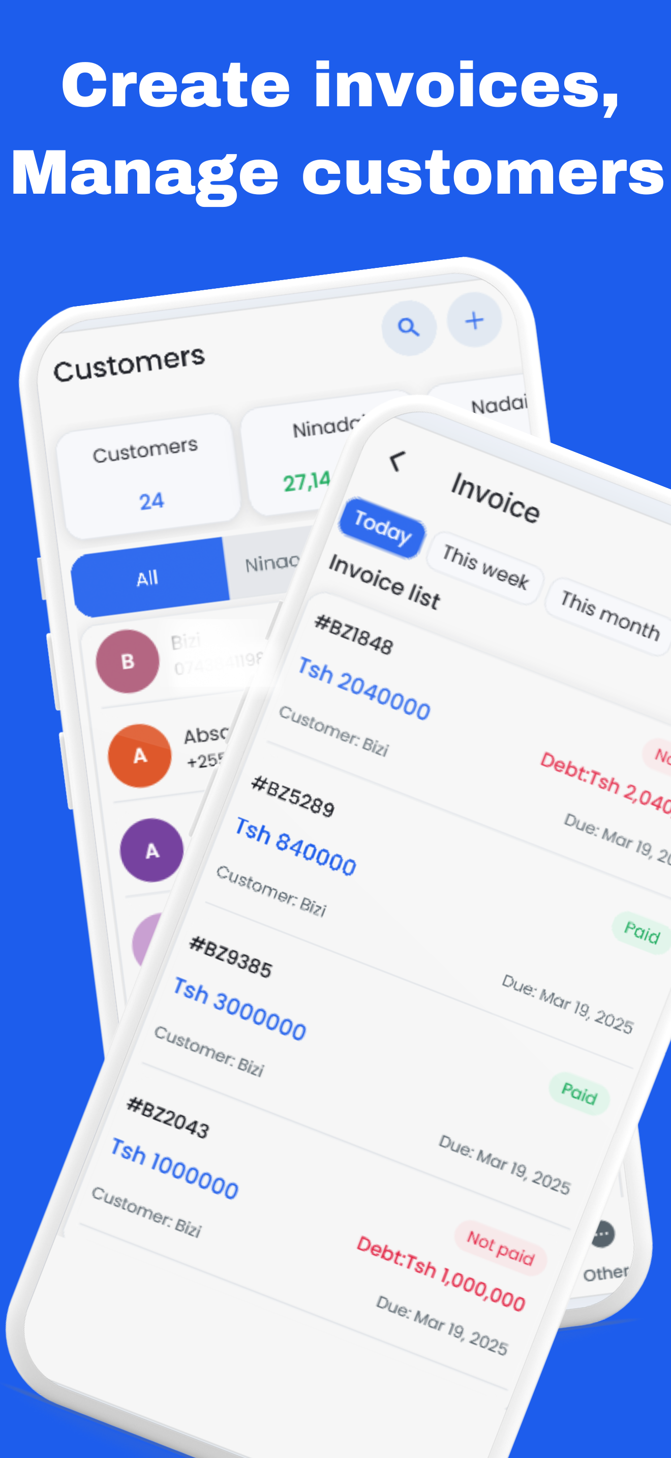 Bizi:Record sales & inventory