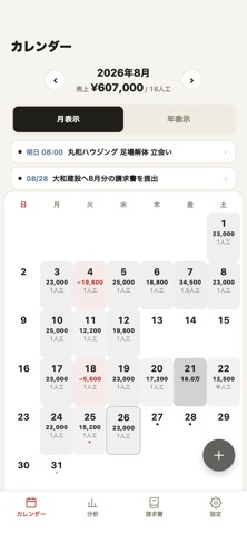 親方帳 − 出面・請求書・経費・確定申告 のスクリーンショット