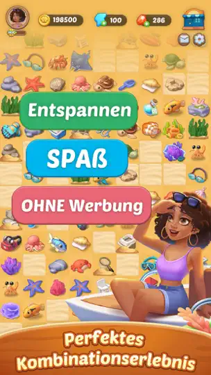 Screenshot von Seaside Escape®: Merge & Story auf dem iPhone 3