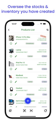 Electronics Inventory Scanner screenshot