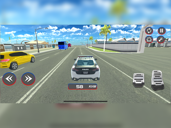 Police Car Driving Cop Car