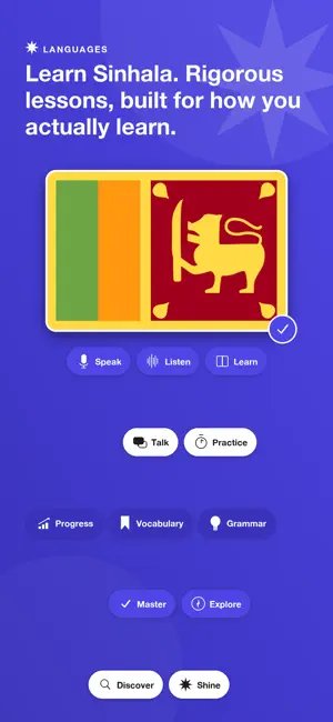 Learn Sinhala - LingoAce screenshot 1