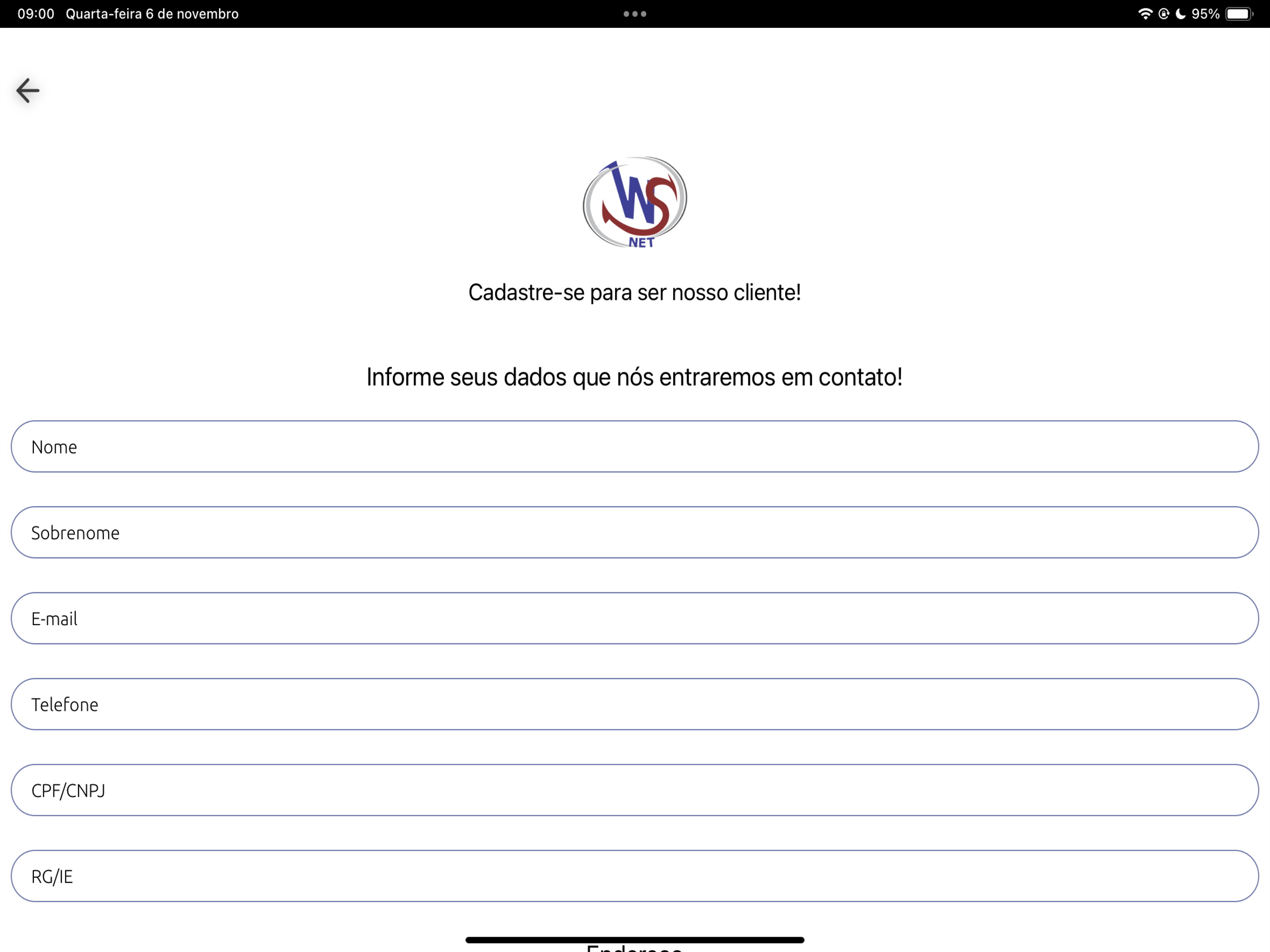 WSNet Internet e Dados