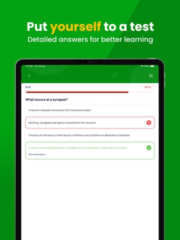 AP Biology Practice Test iPad screenshot