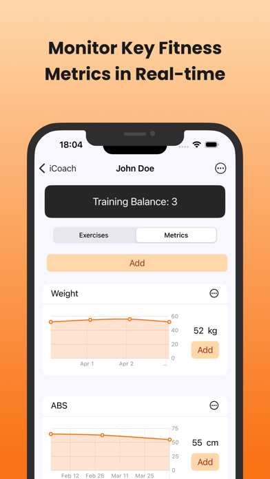 The Coach: gym workout log Screenshot