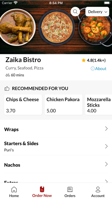 Zaika Bistro Screenshot