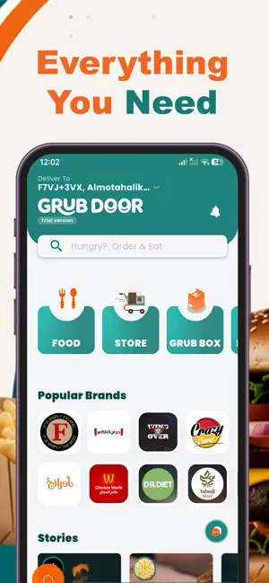 GrubDoor - Food Delivery screenshot 1