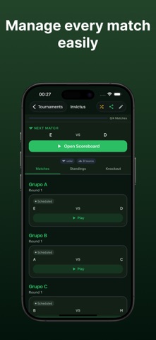 Scoreboard – Tournament Track iPhone screenshot