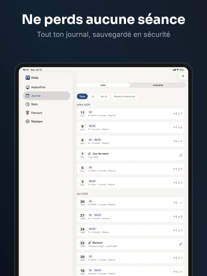 Ossly sur iPad : capture d’écran 7 sur 7