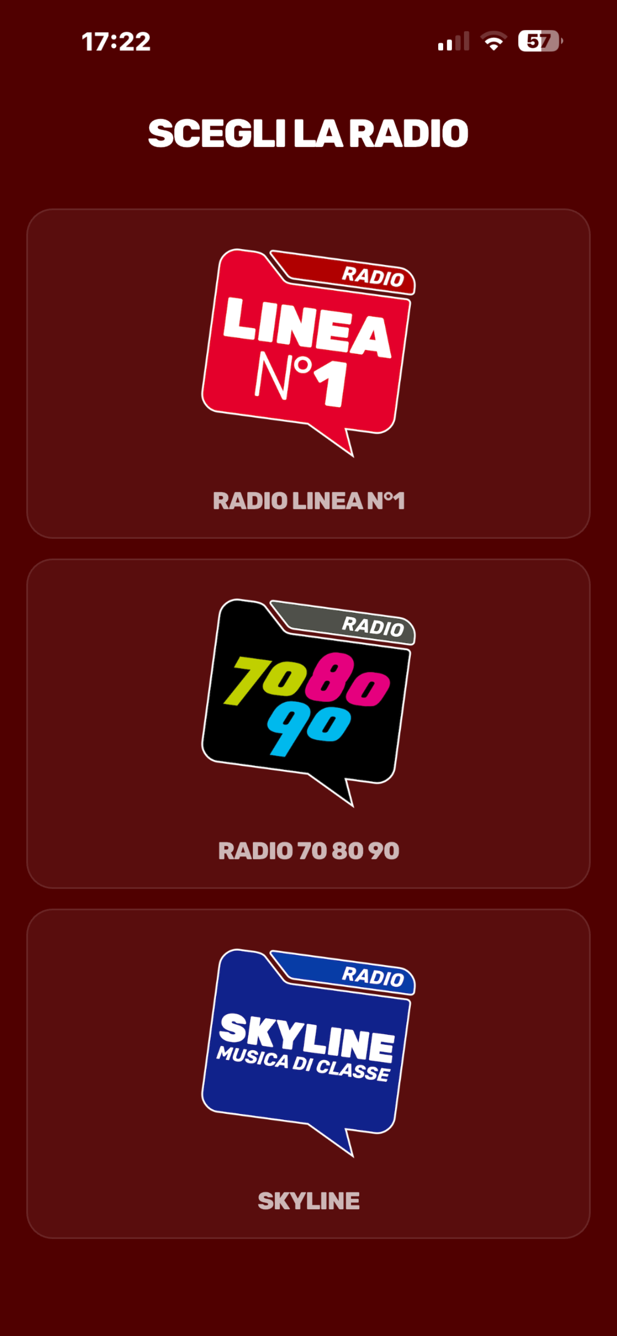 Radio Linea, Skyline, 70 80 90