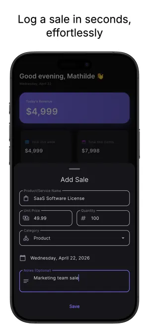 Revlo: Sales & Revenue Tracker screenshot 2