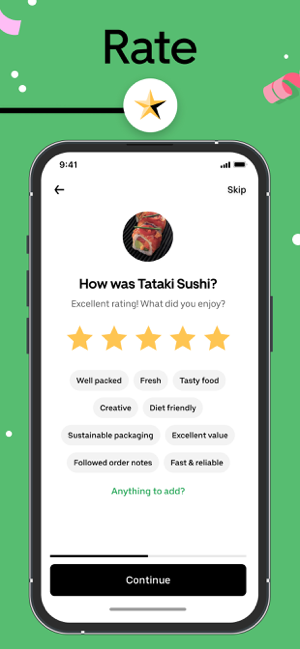 ‎Uber Eats: Food & Groceries Screenshot