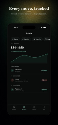 Sable Net Worth Tracker iPhone screenshot
