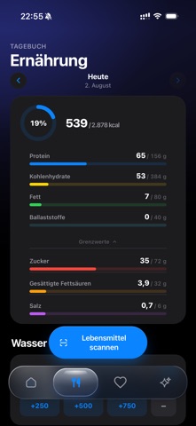 PeakFuel iPhone screenshot