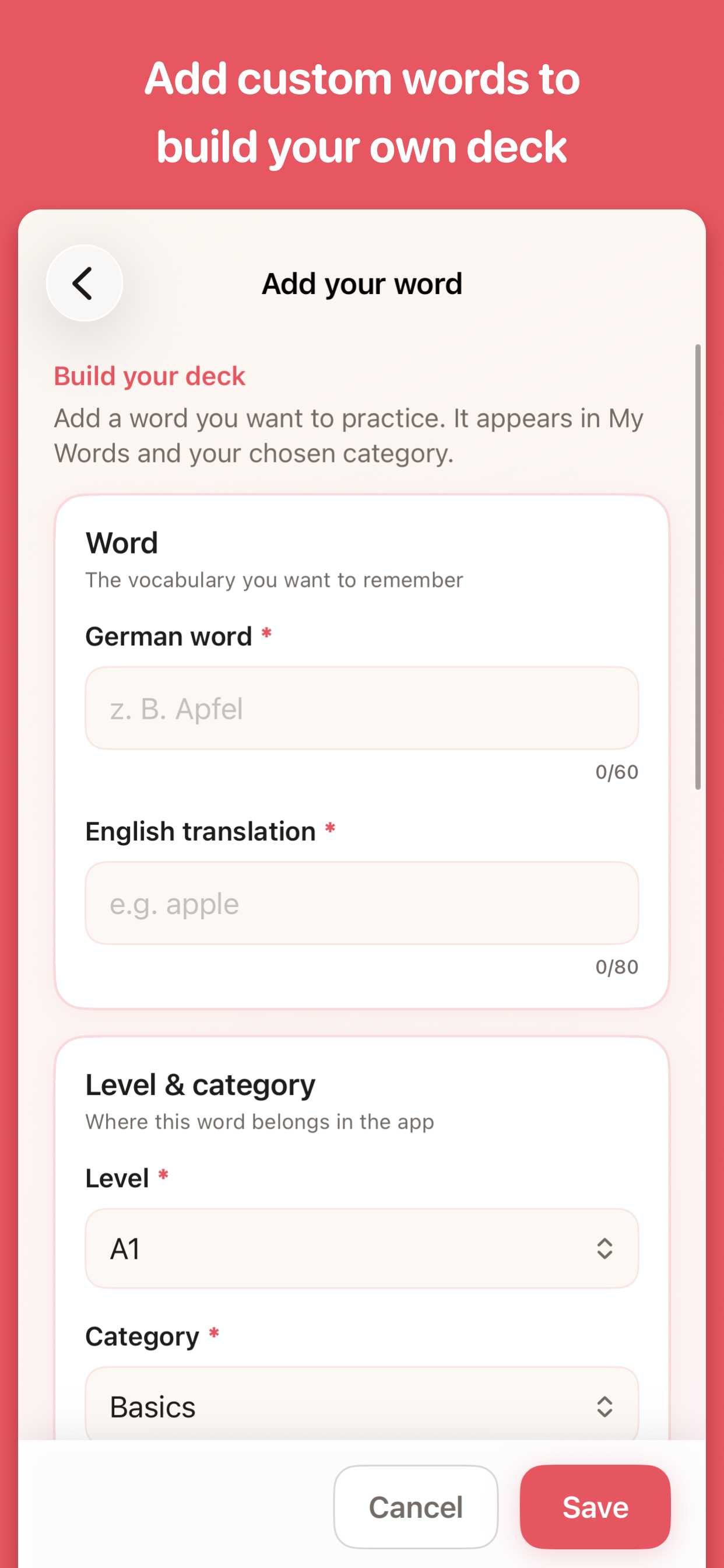 German Words Flashcards screenshot 7