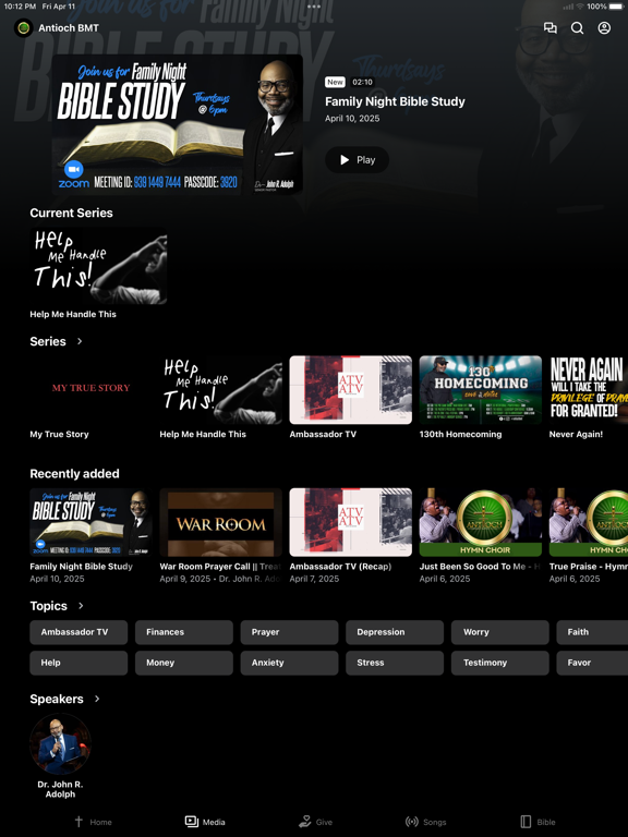 Antioch Beaumont iPad screenshot 2 - Lifestyle app