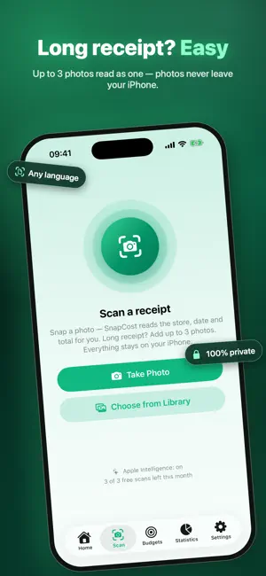 SnapCost: Receipt Scanner screenshot 2