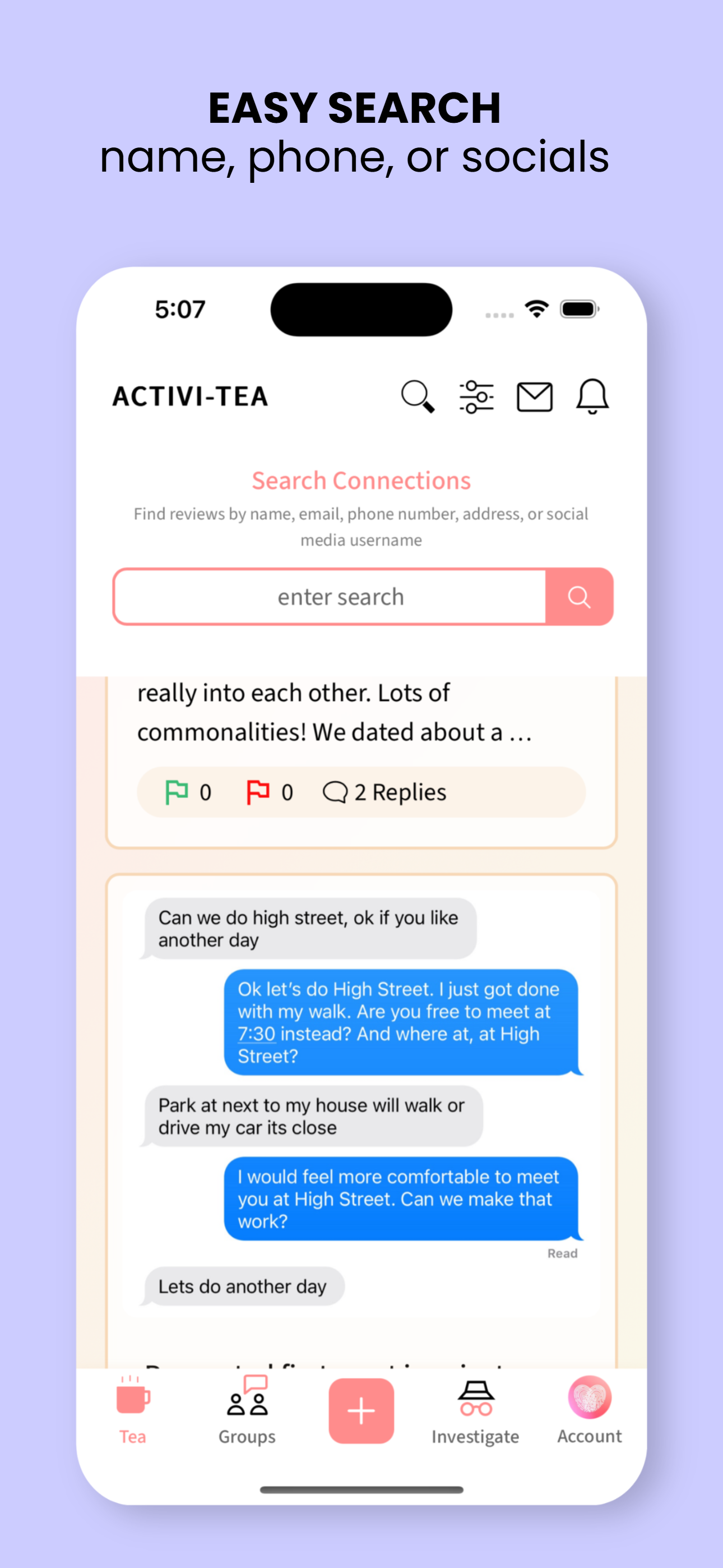 Date Detective App