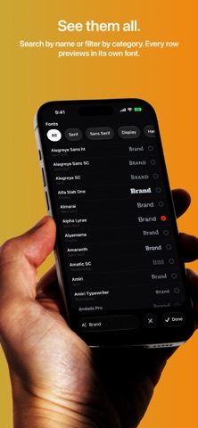 72pt: Fonts for Designers iPhone screenshot 5