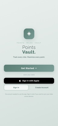 Points Vault - Rewards Tracker screenshot 1