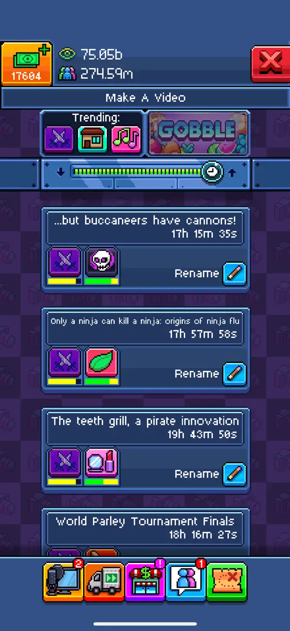 PewDiePie's Tuber Simulator Hack screenshot 7 - game app interface