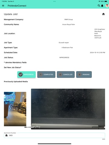 ProVendorConnect iPad screenshot