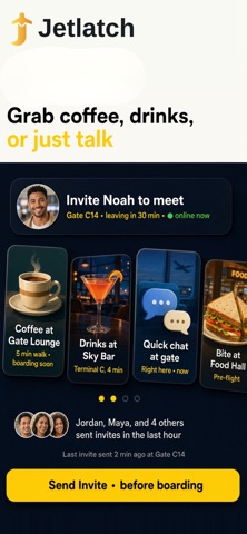 JetLatch: Airport Meetups screenshot