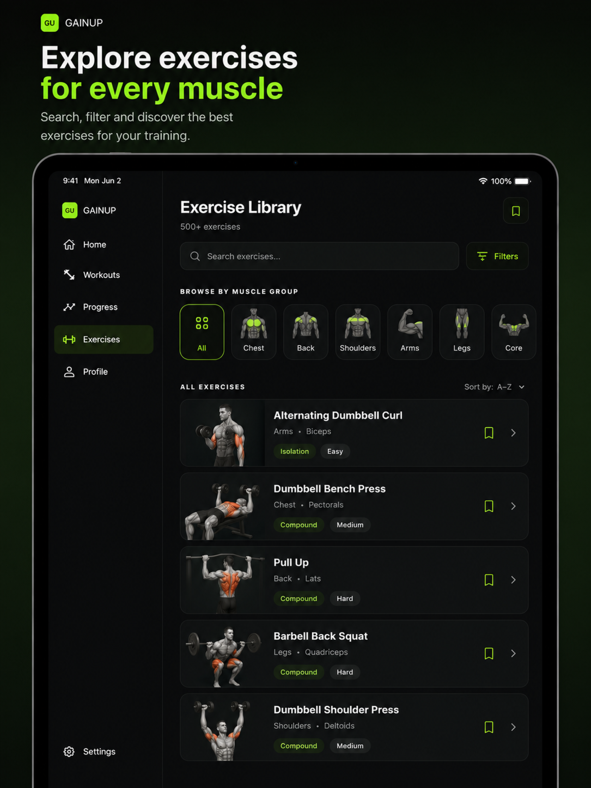 GainUp: Workout Tracker screenshot 10