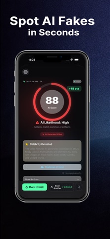 HumanMeter - AI Scanner Screenshot 1 of 4