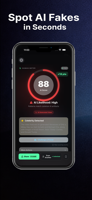 HumanMeter - AI Scanner Screenshot 1 of 4