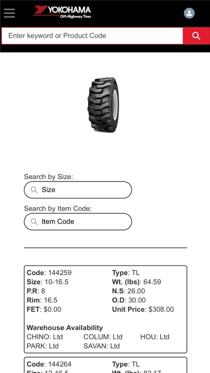 Yokohama-OHT B2B Portal