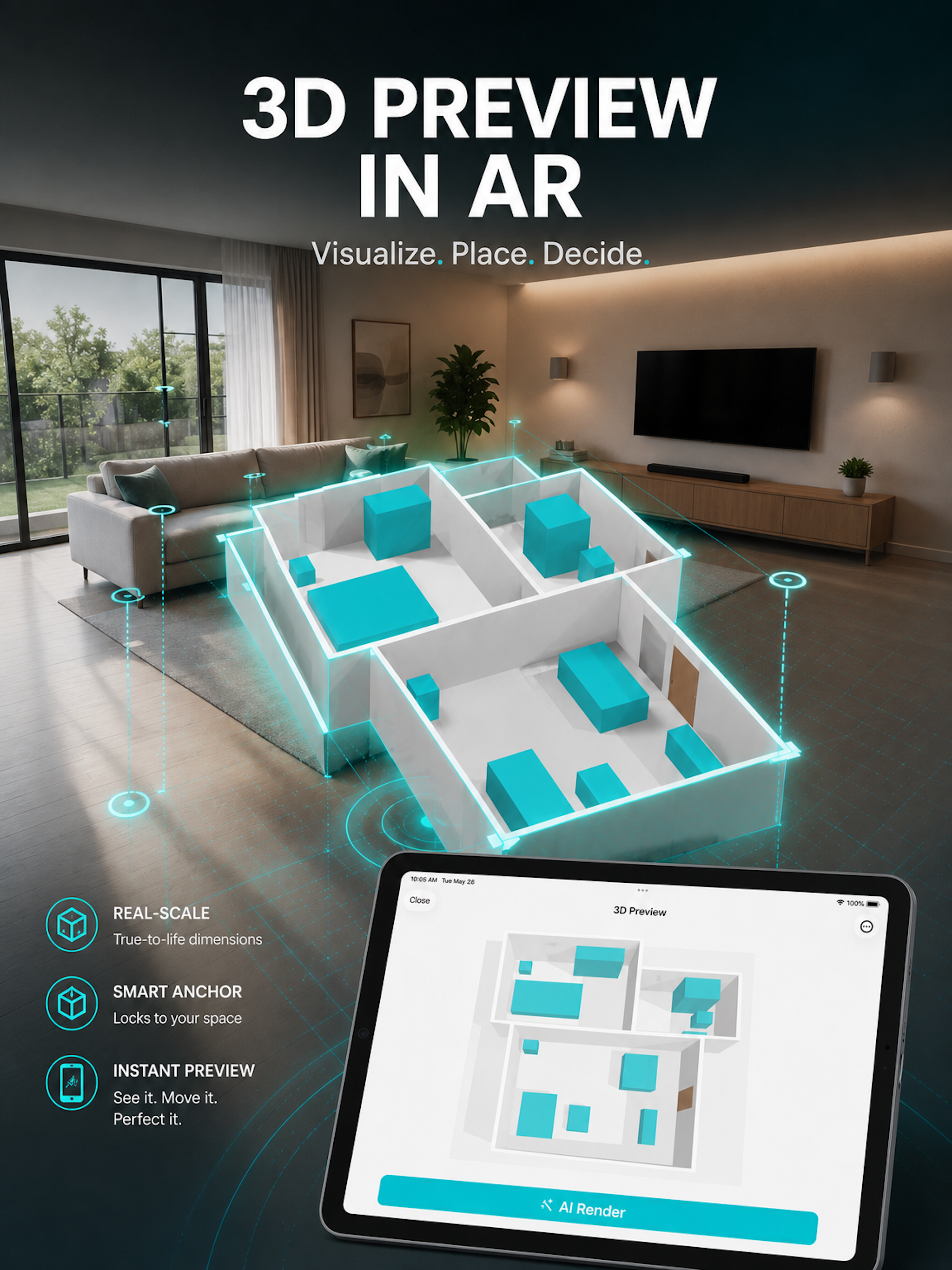 AI Room & Home Planner: LiDAR screenshot 11