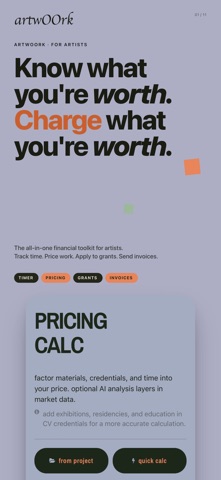 artwOOrk: Artist Business App screenshot