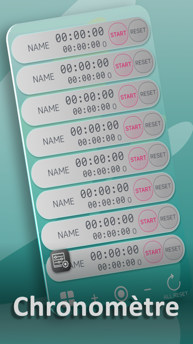 Screenshot #1 pour Multi-Timer; Stopwatch & Timer