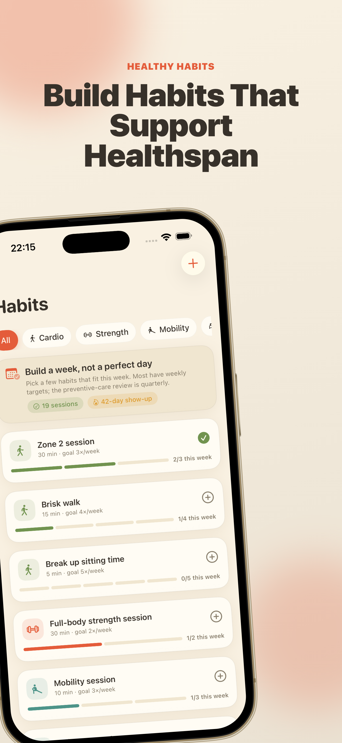 Longevity Coach: Healthspan screenshot 2