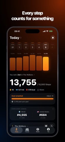 Stepdy: Step Counter & Race Screenshot 1 of 4