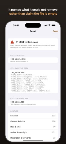 ExifStrip screenshot